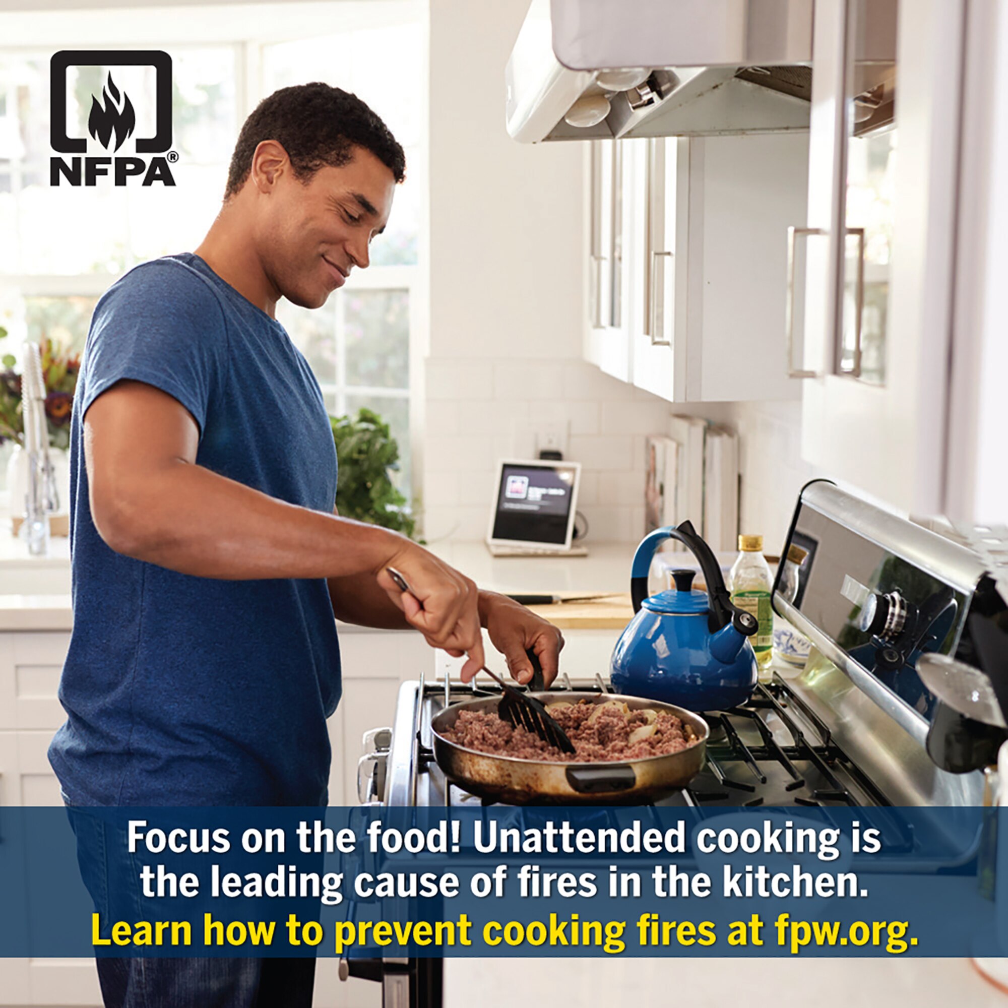 Joint Base San Antonio Fire Emergency Services is teaming up with the National Fire Protection Association, or NFPA – the official sponsor of Fire Prevention Week for more than 90 years —to promote this year’s Fire Prevention Week campaign titled “Serve Up Fire Safety in the Kitchen!”