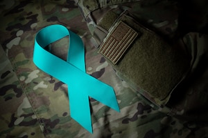 A teal ribbon is the national symbol of support for victims of sexual assault, and is used by military organizations dedicated to preventing, raising awareness and providing recovery support for victims.