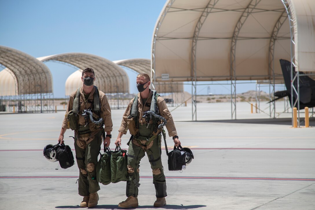 Marines and Sailors with Marine Attack Squadron (VMA) 214 return from deployment in support of Operation Inherent Resolve to Marine Corps Air Station (MCAS) Yuma, July 25, 2020.
