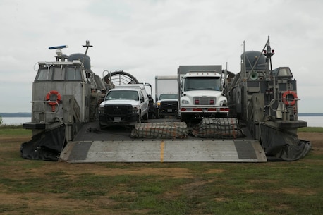 United States Marines and Sailors conduct a joint operation exercise aboard Naval Support Facility Indian Head and Naval Support Facility Annex Stumpneck from Sept. 15 – 17, 2020. Capital Shield demonstrates how the Chemical Biological Incident Response Force can expeditiously deploy along with the United States Navy in an amphibious capacity in support of a chemical, biological, radiological, nuclear, or high yield explosive incident. (Official U.S. Marine Corps photo by Lance Cpl. Blakely Graham)