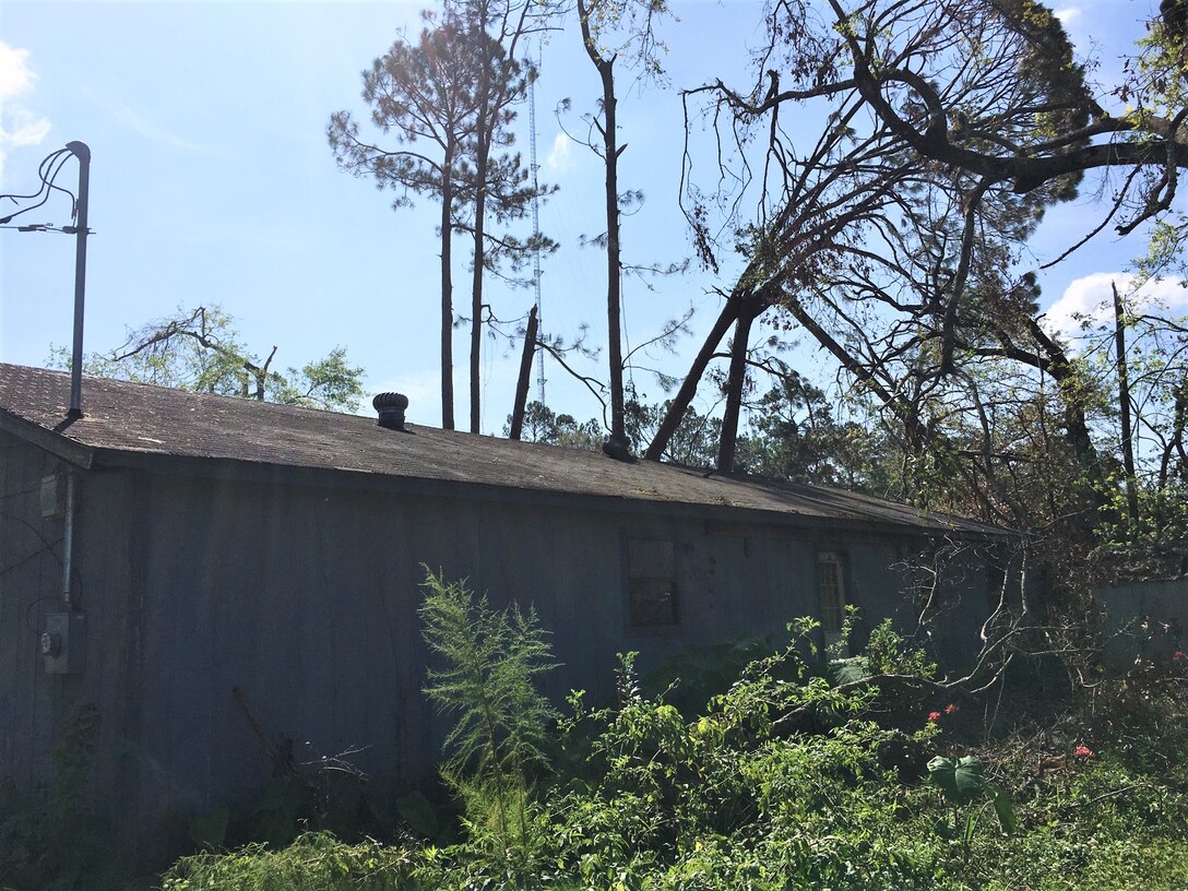 IN THE COLLAGE, Southwest Louisiana homeowner and blue roof recipient Brennon Williams' home before the blue roof installation. Williams’ home was one of 3,730 to receive a blue roof during Hurricane Laura recovery efforts. (Courtesy photos)