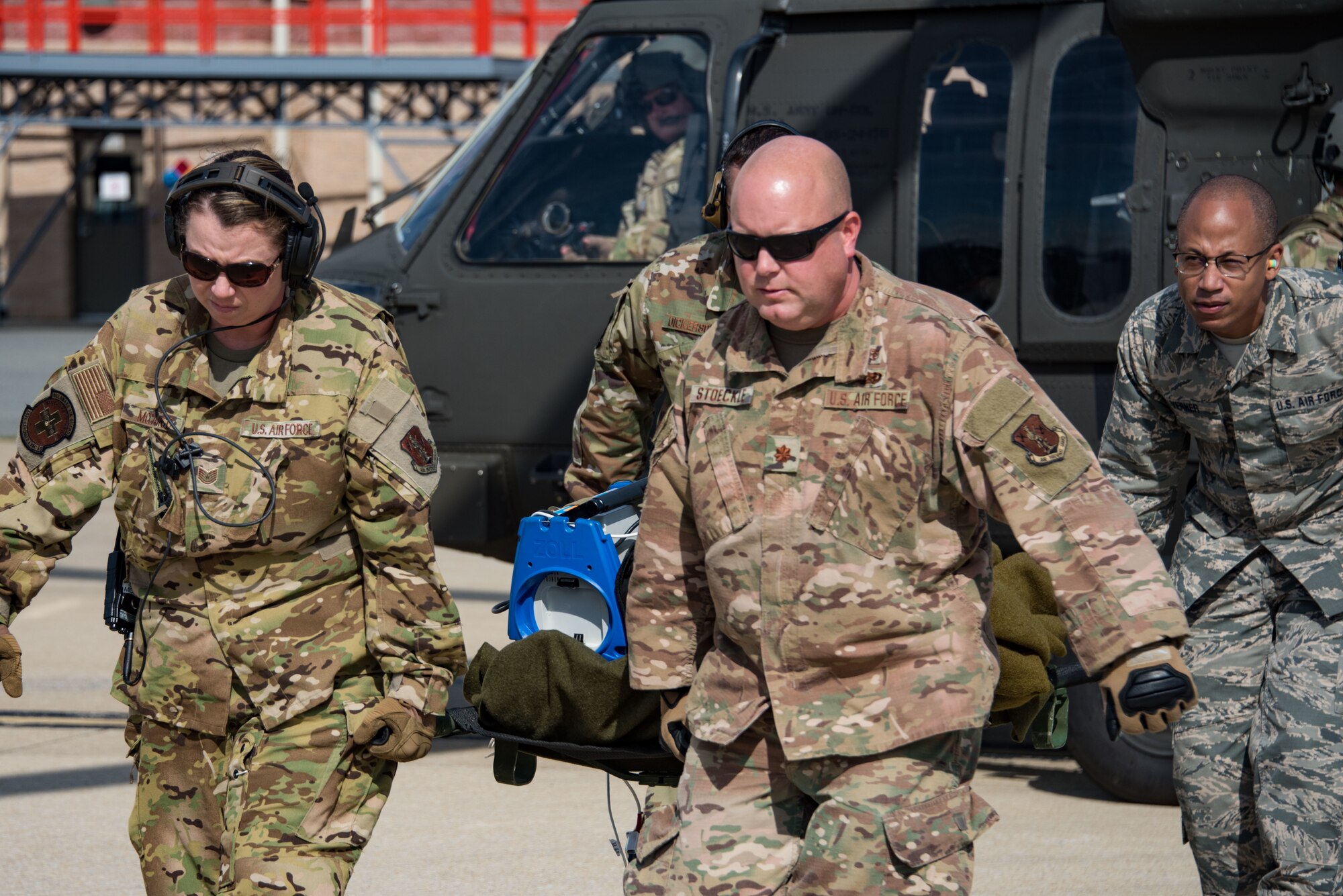 142nd Aeromedical Evacuation Squadron and Delaware National Guard aviation perform joint exercise