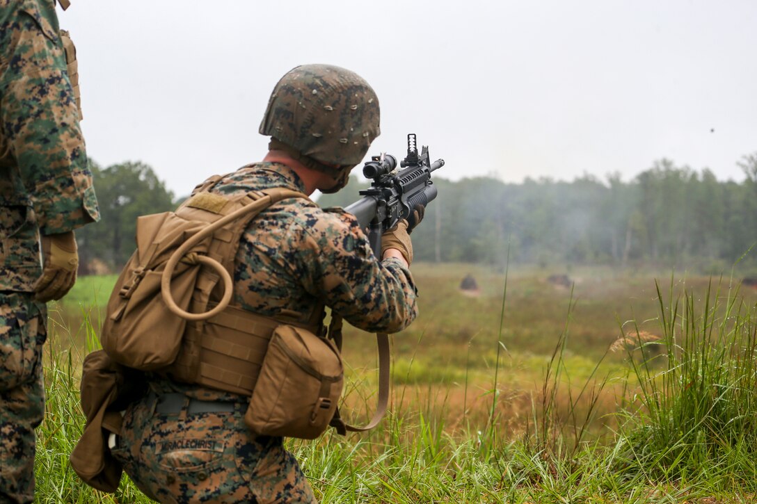 Bravo Company Marines Execute a High-Explosive Range