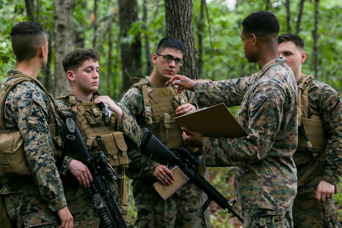 Marines with Bravo Company participate in a high explosive (HE) range during a three day field operation at Marine Corps Base Quantico in Quantico, Virginia, Sept. 10, 2020. The training evolution trained the Marines in different weapons systems proficiency and squad tactics. (U.S. Marine Corps Photo by Sgt. Robert Knapp)