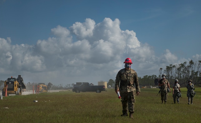 A photo of Airmen at a Silver Flag exercise.