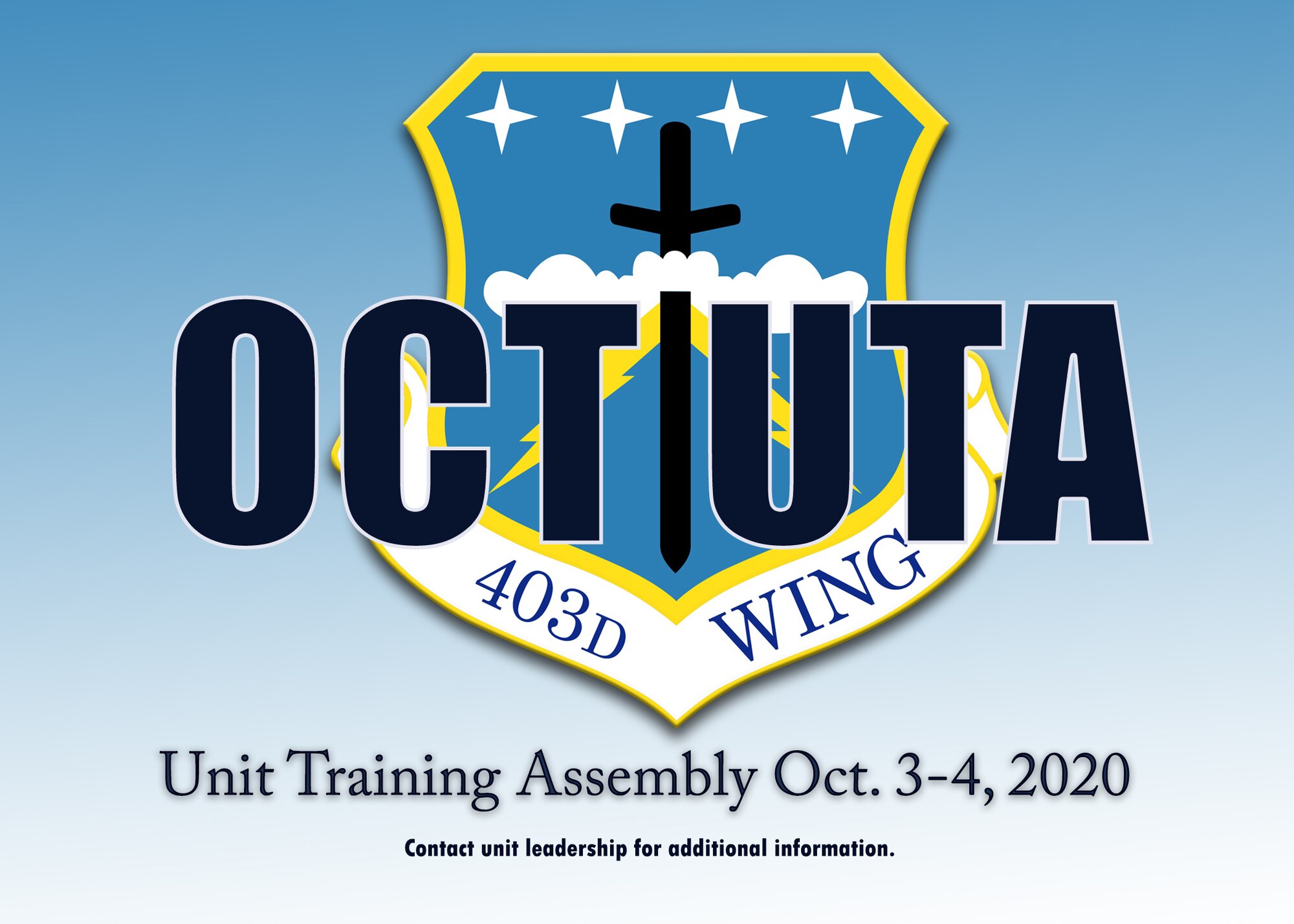 The 403rd Wing will have a Unit Training Assembly Oct. 3-4, with COVID-19 mitigation measures in place.