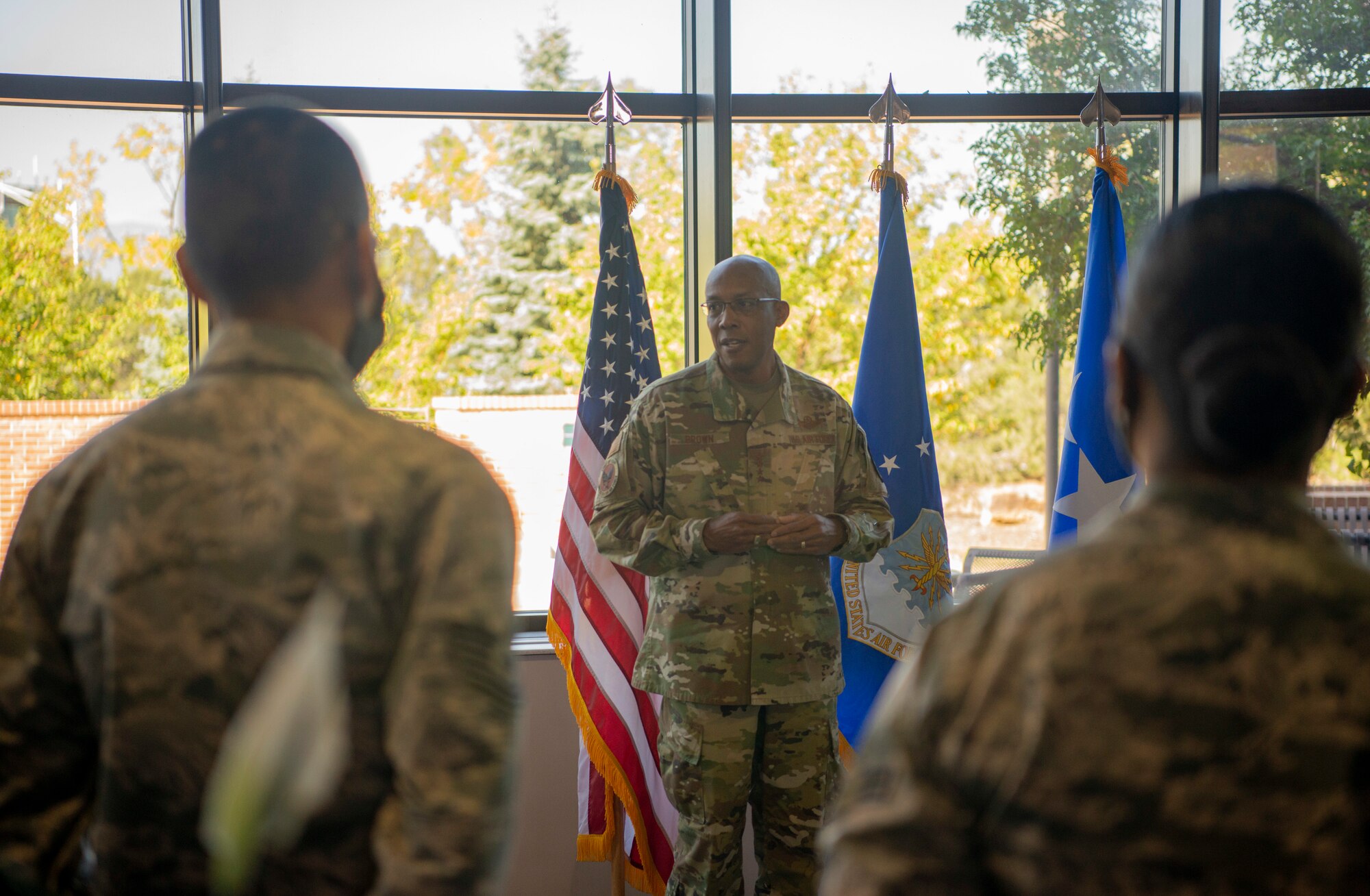 Since assuming command Aug. 28, 2020, this was Brown’s first official visit to Peterson AFB since assuming command Aug. 28, 2020.
