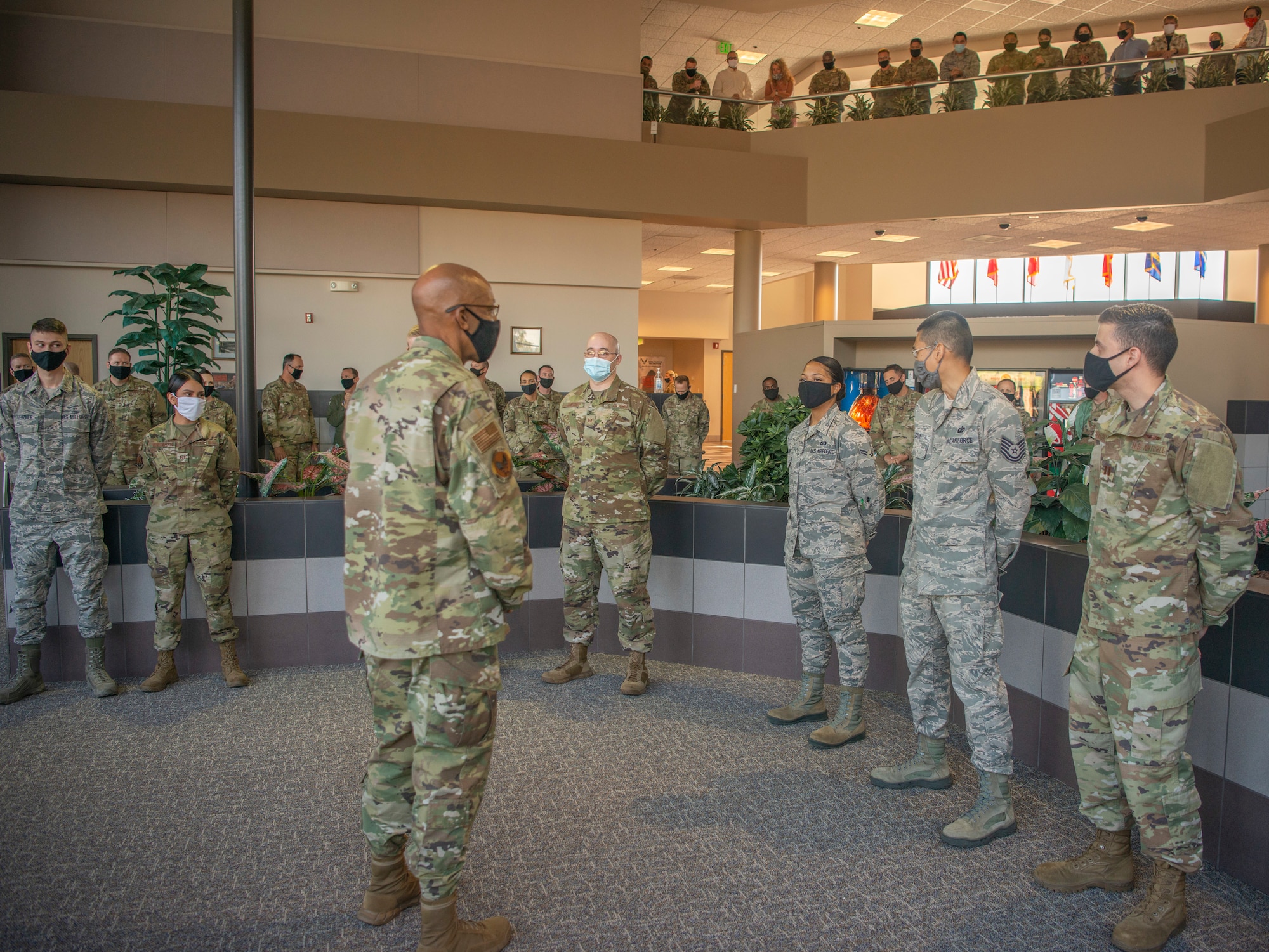 Since assuming command Aug. 28, 2020, this was Brown’s first official visit to Peterson AFB since becoming CSAF.