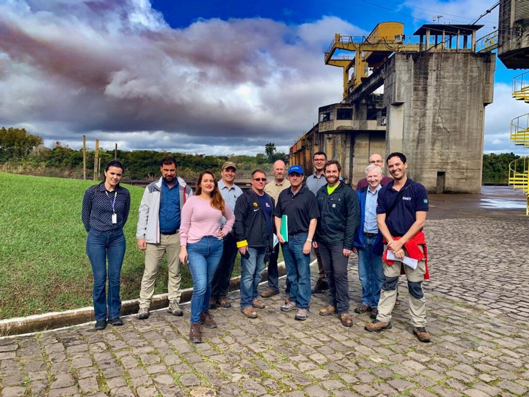 Inland Navigation Design Center team meets with the Brazil Transportation Departments to assess critical inland navigation infrastructure across the country.