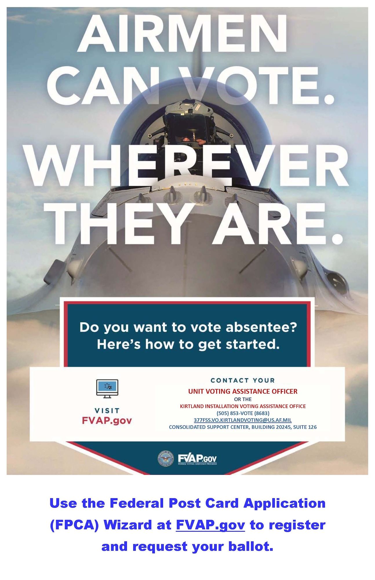 absentee voter poster