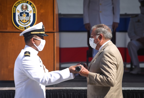 The commissioning ceremony of USS Delbert D. Black (DDG 119).
