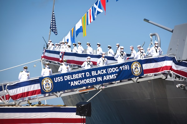 The commissioning ceremony of USS Delbert D. Black (DDG 119).