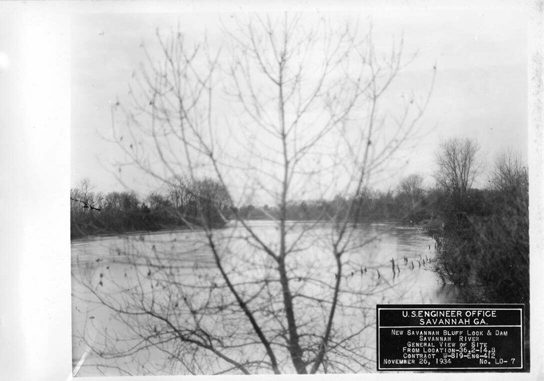 View of the site before improvements, 1934.