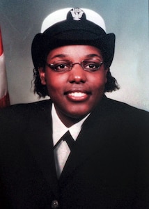 Portrait of Mess Management Specialist Seaman Lakeina M. Francis.