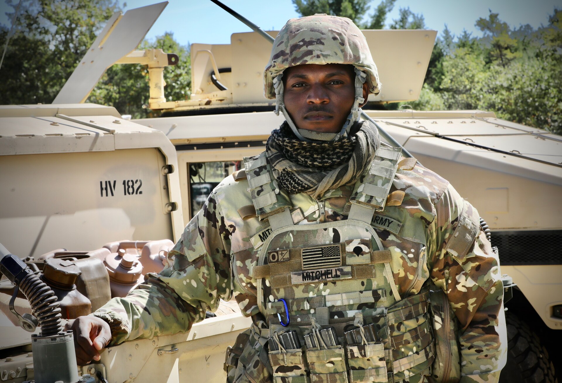 Former college athlete trades football helmet for Army combat helmet
