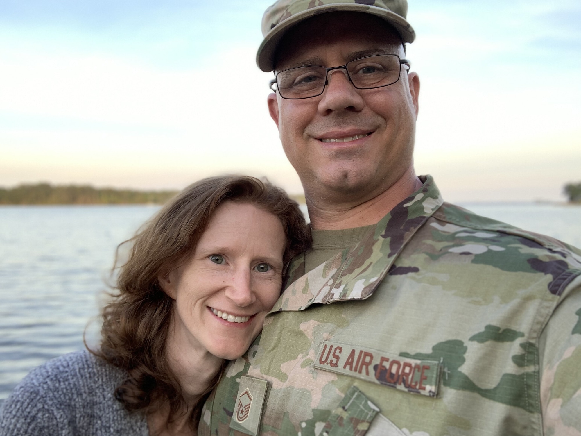 Master Sgt. Jamie Sparks and his wife, Angela