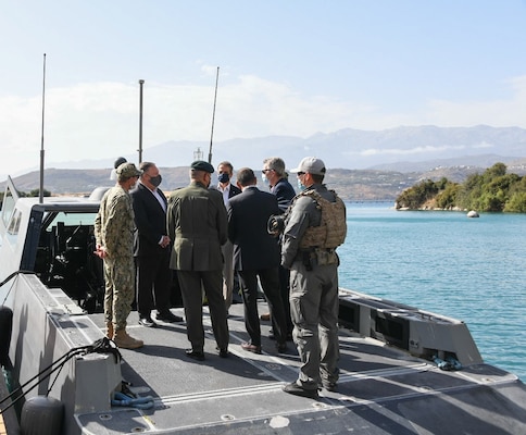 U.S. Secretary of State Mike Pompeo visits Naval Support Activity Souda Bay, Greece.,