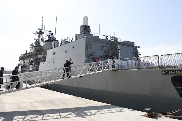 Secretary of State Mike Pompeo visits Naval Support Activity Souda Bay, Greece.