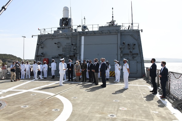 Secretary of State Mike Pompeo visit to Naval Support Activity Souda Bay, Greece.