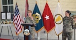 Brig. Gen. Christine Beeler (left) and Command Sgt. Maj. Chantel Sena-Diaz