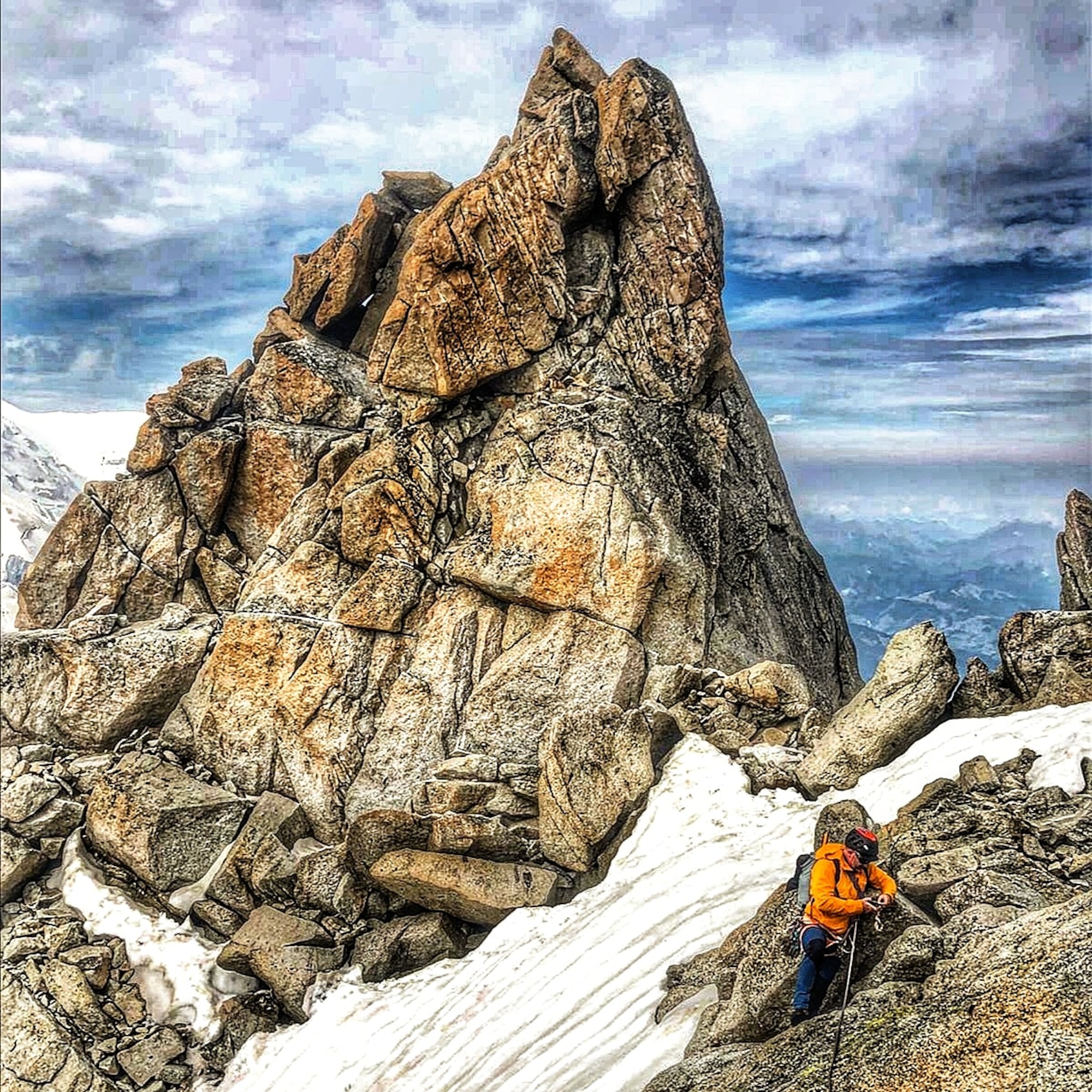 Ray Hoogendijk, 423rd Force Support Squadron Outdoor Recreation (ODR) director at RAF Molesworth, England, joined six other wounded veterans to climb the Matterhorn mountain in the Swiss Alps, Aug. 6, 2020. The trip was organized by Climb2Recovery, a U.K. charity focused on supporting the physical and mental recovery of wounded veterans through rock climbing. The purpose of the climb was to support Army veteran Neil Heritage, who made history as the first double amputee to climb the Matterhorn summit, and to raise awareness about the Climb2Recovery’s mission. (Courtesy Photo)