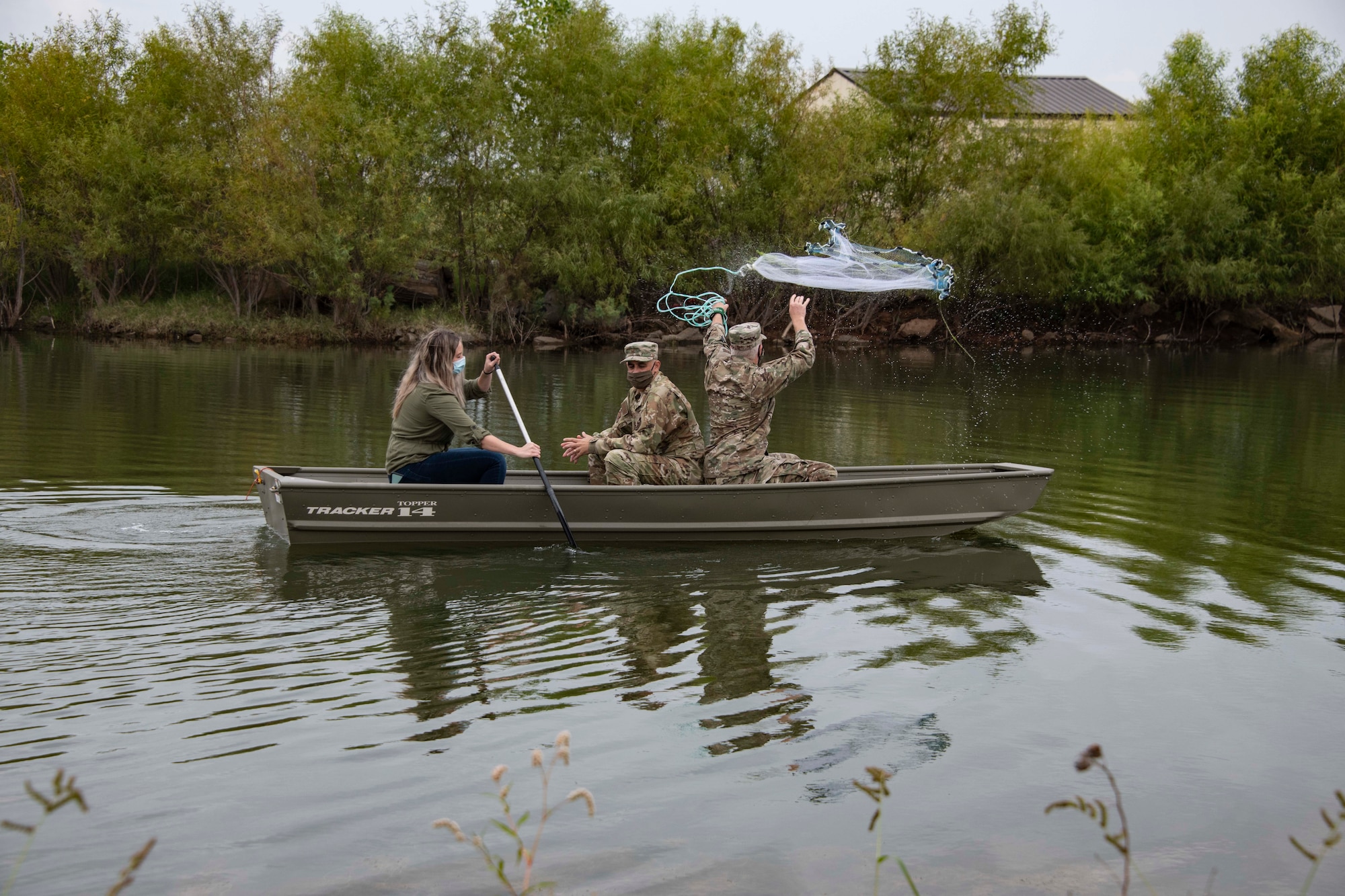 people in a boat