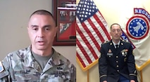 screenshot of male soldiers on a video chat.