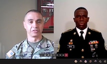 screenshot of male soldiers on a video chat.