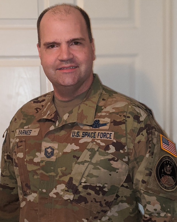 Master Sgt. Robert Yarnes poses for a photo.