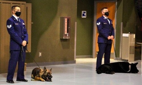 Airmen standing