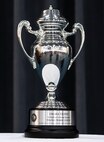 The Omaha Trophy sits at Barksdale Air Force Base, Louisiana, March 30, 2021. The Omaha Trophy was presented to the 96th Bomb Squadron for their support of U.S. Strategic Command’s mission of global strategic deterrence. (U.S. Air Force photo by Airman 1st Class Jacob B. Wrightsman)