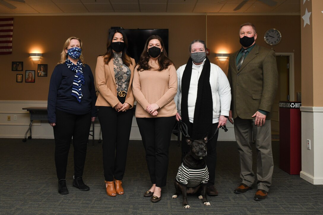 Janis Scobee, spouse of the chief of the Air Force Reserve, and Edith White, spouse of the senior enlisted advisor to the chief of the Air Force Reserve, visited Youngstown Air Reserve Station, March 6-7, 2021.