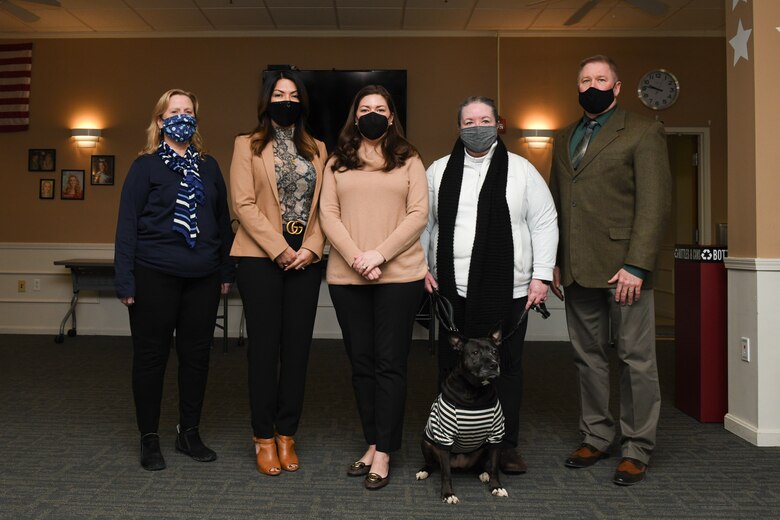 Janis Scobee, spouse of the chief of the Air Force Reserve, and Edith White, spouse of the senior enlisted advisor to the chief of the Air Force Reserve, visited Youngstown Air Reserve Station, March 6-7, 2021.