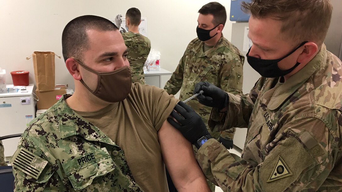 Personnel receiving vaccine