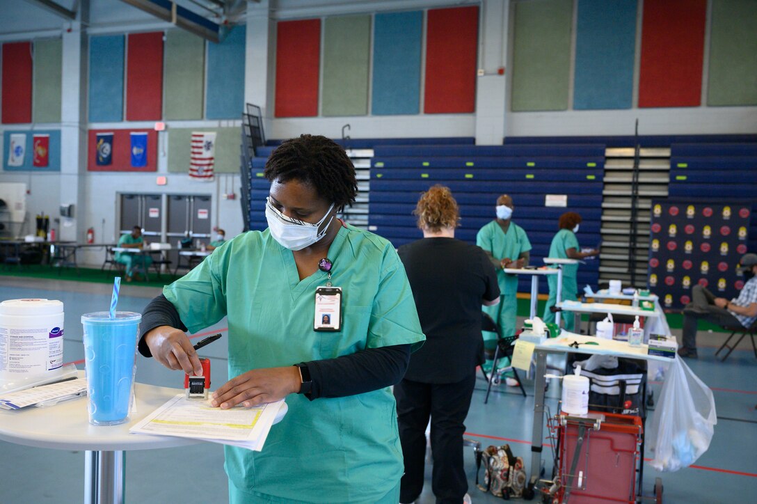 Mass Vaccination at Anderson Field House