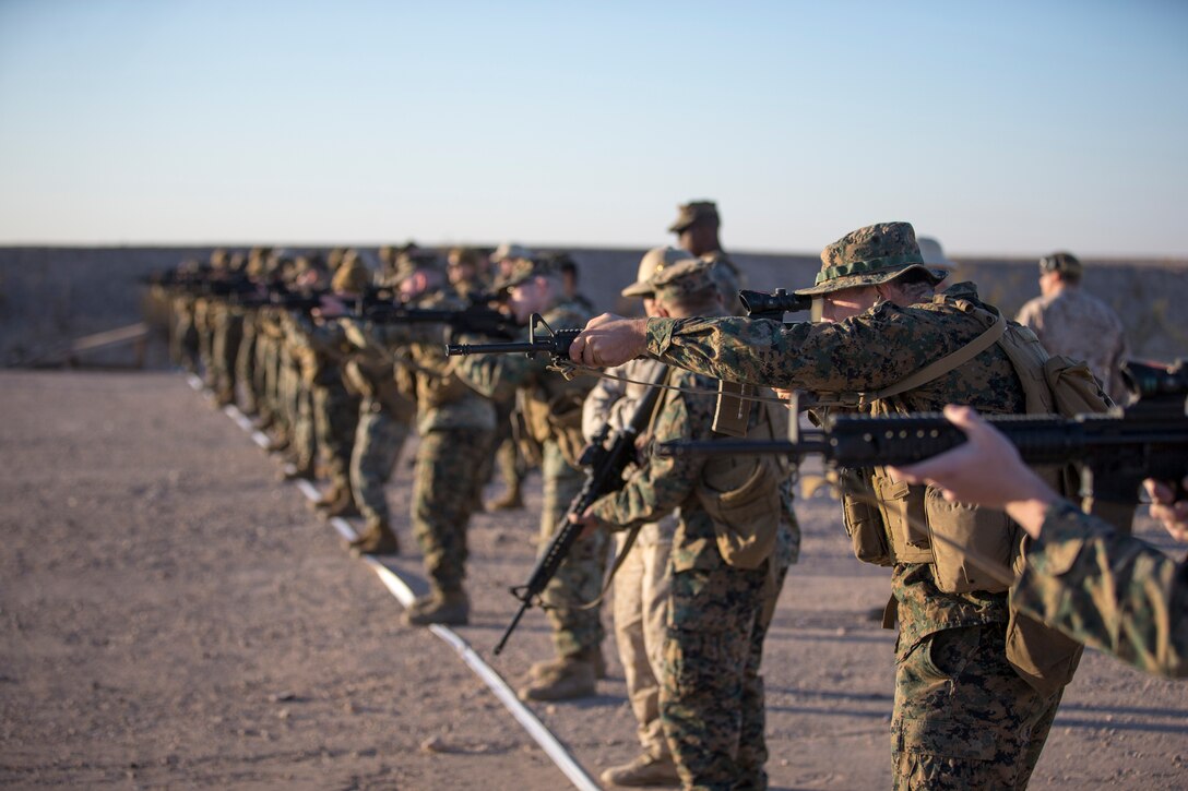 U.S. Marines with Headquarters and Headquarters Squadron (H&HS) participate in "Operation Backbone" in Yuma, Arizona, Oct. 28, 2020.