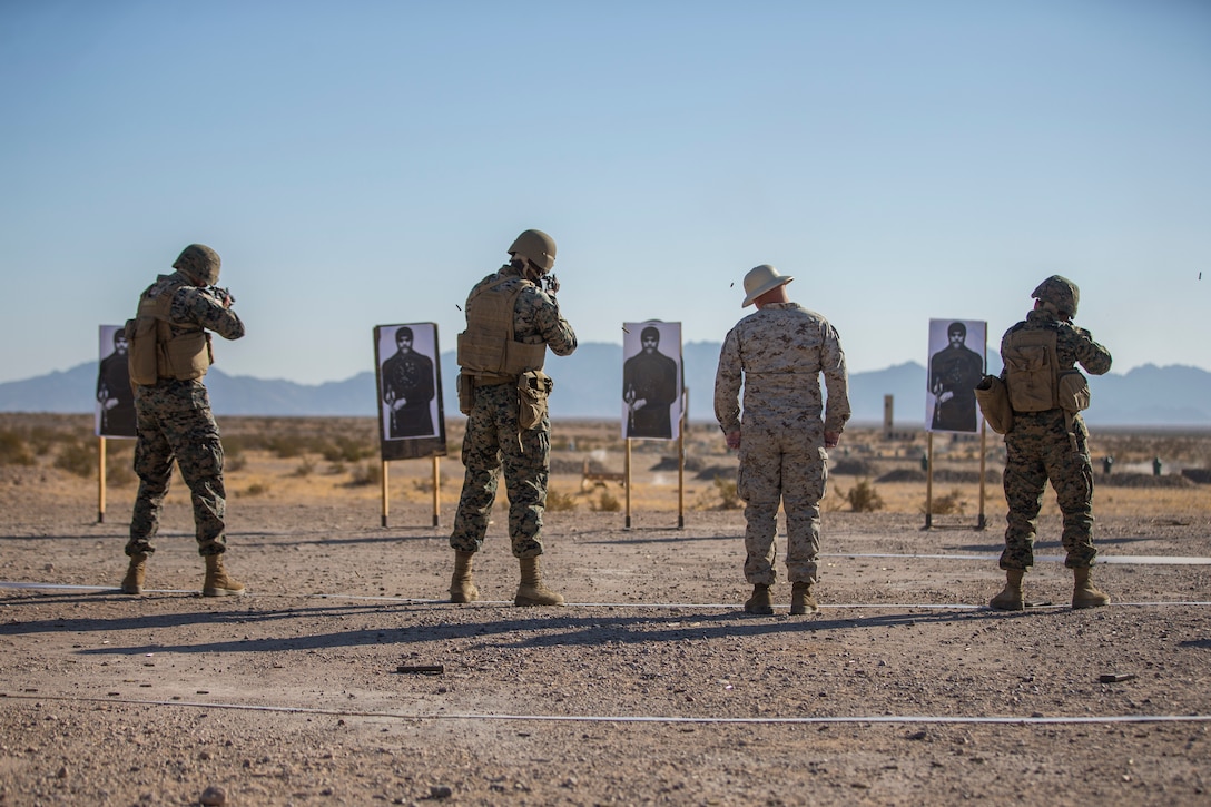U.S. Marines with Headquarters and Headquarters Squadron (H&HS) participate in "Operation Backbone" in Yuma, Arizona, Oct. 28, 2020.
