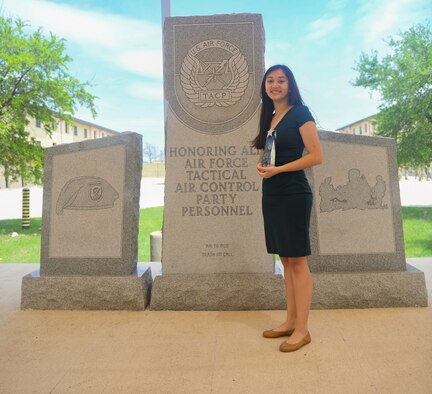 The 353rd Training Squadron, Special Warfare Training Wing, honored Nyah Gray, the Operation Homefront 2021 Military Child of the Year® for the Air Force, during an Air Force Tactical Air Control Party, TACP, "Final Formation" ceremony at Joint Base San Antonio-Chapman Training Annex, Texas Apr. 2, 2021.