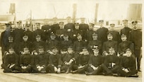 Officers of the Bering Sea Patrol fleet, 27 September 1908.