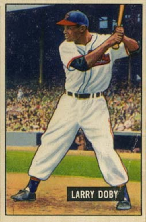 Larry Doby 7-5-1947 Broke Color Barrier Signed Cleveland Indians Hat JSA