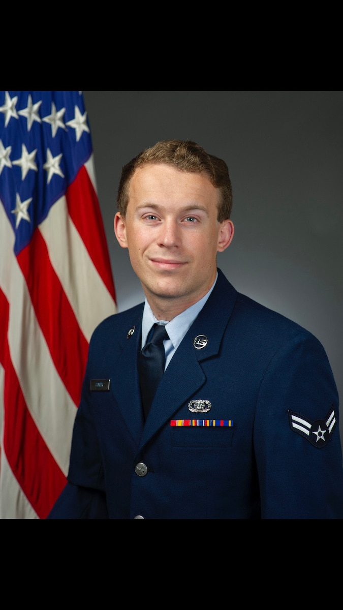 Official photo of A1C Will Comer