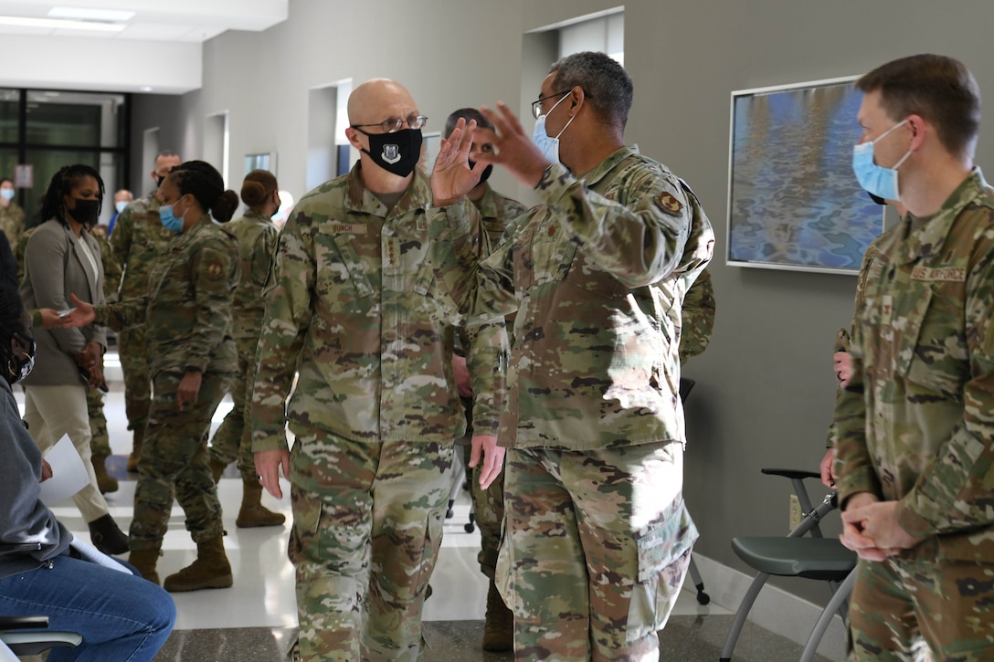 AFMC command team visits Robins