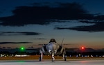 An F-35A Lightning II pilot assigned to the 134th Fighter Squadron, Vermont Air National Guard, prepares for launch during routine flying operations