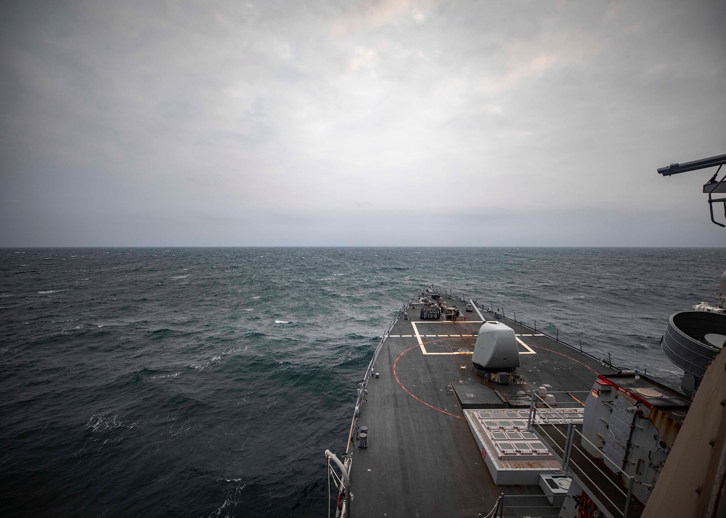 210407-N-HI376-1052 TAIWAN STRAIT (April 7, 2021) The Arleigh Burke-class guided-missile destroyer USS John S. McCain (DDG 56) transits the South China Sea during routine underway operations. John S. McCain is forward-deployed to the U.S. 7th Fleet area of operations in support of a free and open Indo-Pacific. (U.S. Navy photo by Mass Communication Specialist 1st Class Jeremy Graham)