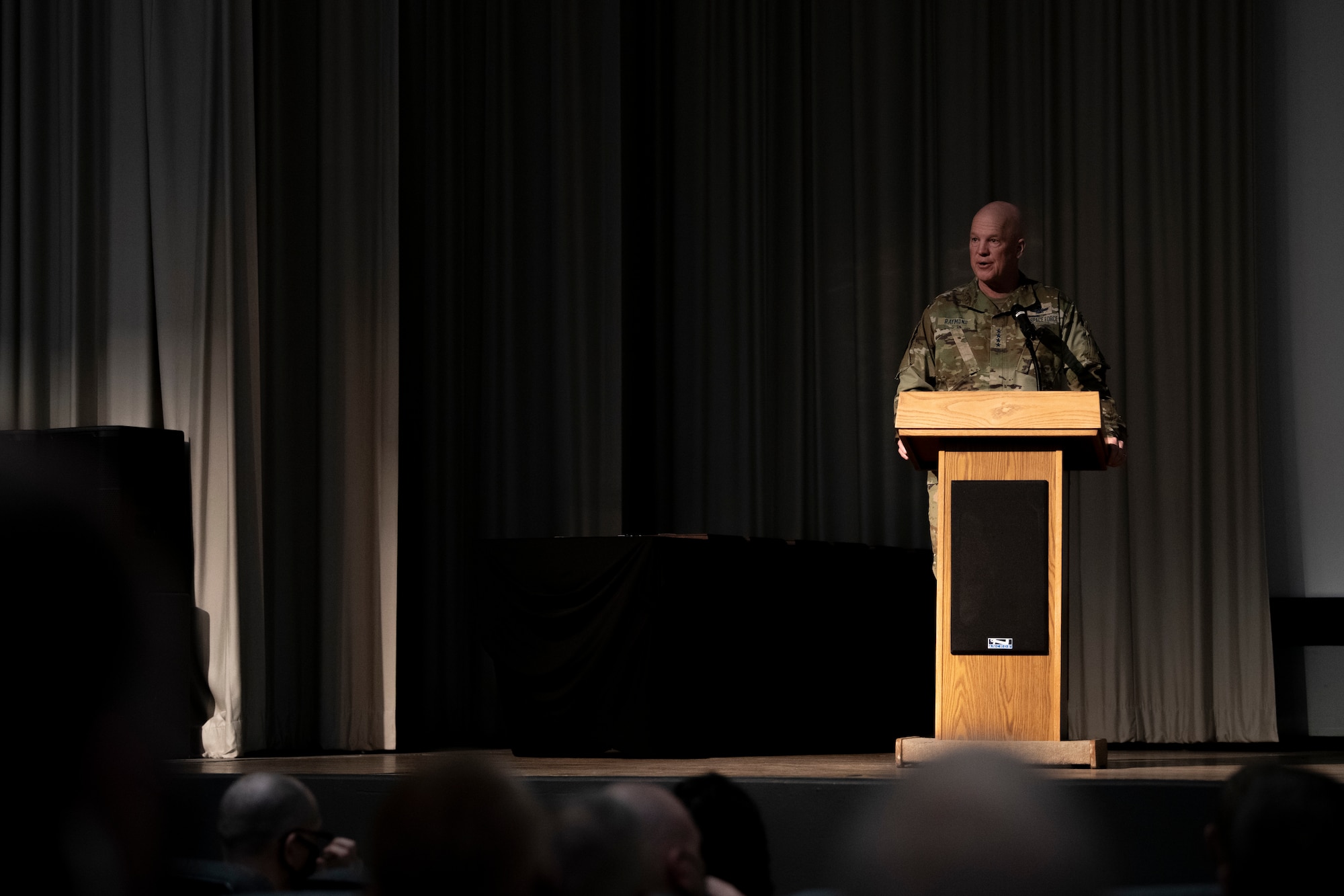 General Raymond Speaks at Space Test Fundamentals class graduation