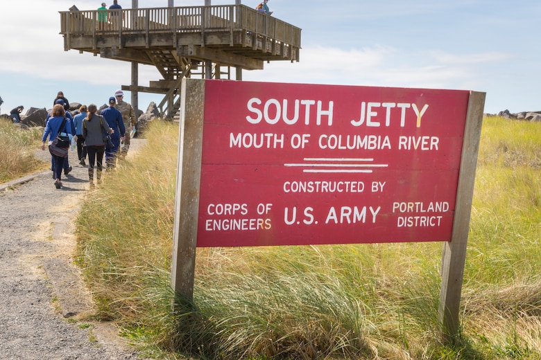 South Jetty rehabilitation will temporarily close the observation tower at Lot “C” at Fort Stevens State Park beginning April 19. Lot “C” and the bathrooms remain open for public access but the tower will be closed until further notice. Construction progress will determine the reopening date and a separate announcement will follow.