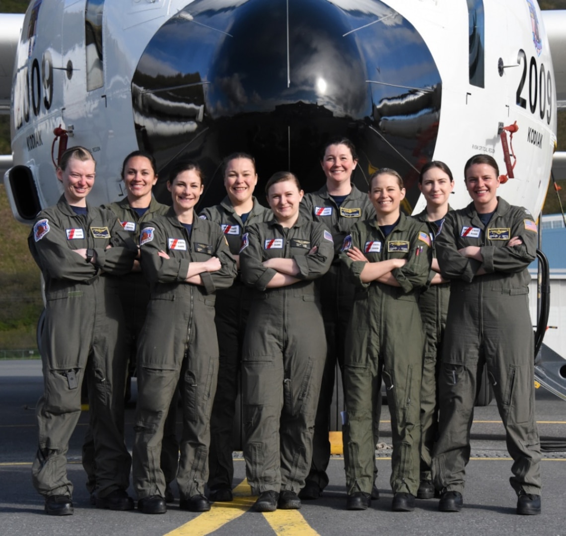 Kodiak-based Coast Guard aircrew conducts first all-female HC-130J flight