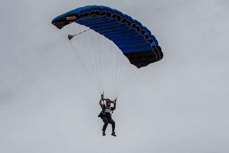 U.S. Marines and Army SOF conduct barrel drops and tandem jumps out of a KC-130J at Yuma Proving Grounds on February 9, 2021. This training teaches them how to jump with personnel or equipment in order to expand their mission capabilities.(U.S. Marine Corps photo by LCpl. Gabrielle Sanders)