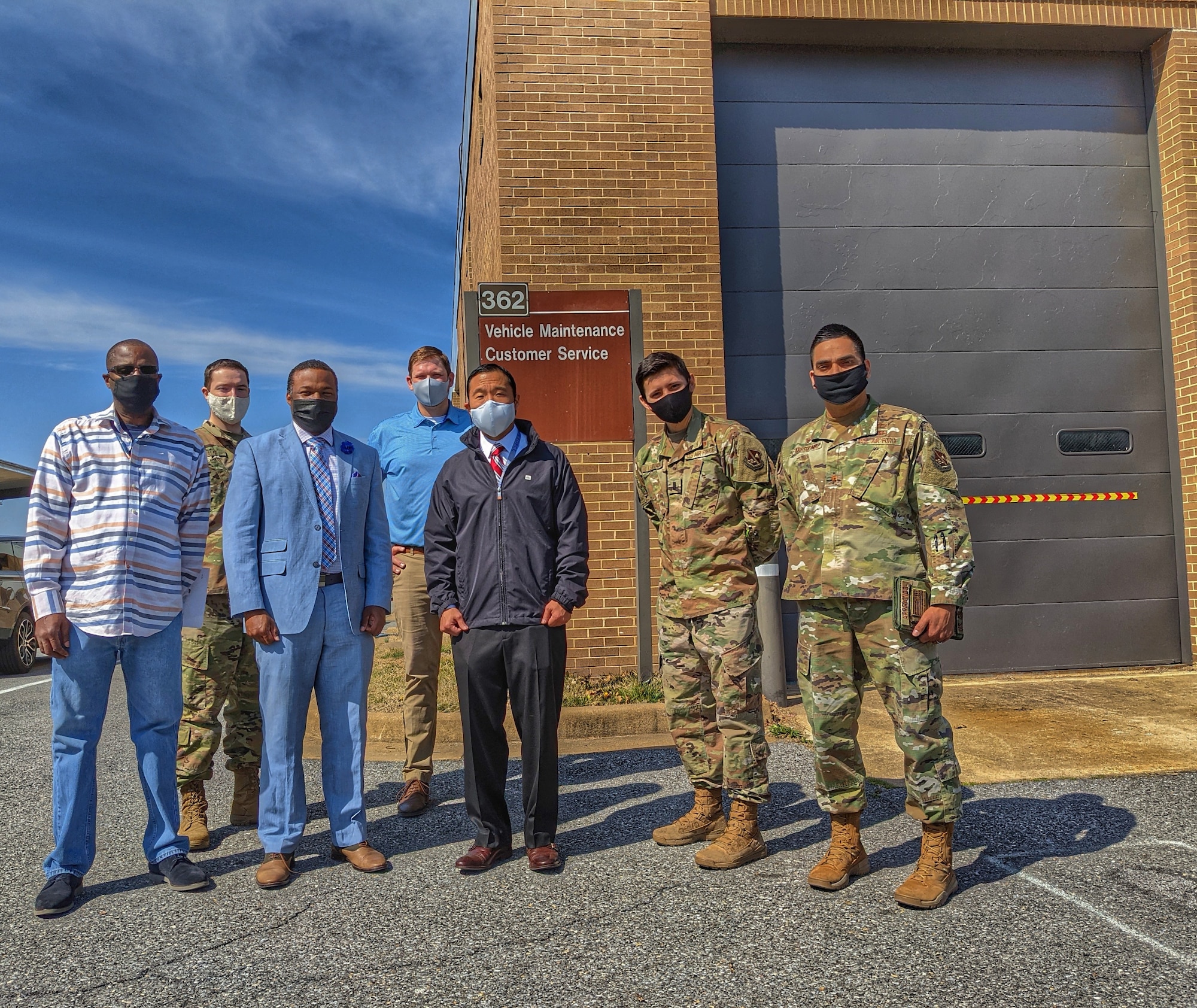 The 11th Logistics Readiness Squadron celebrated renovations to its ground transportation and vehicle management facilities at Joint Base Anacostia-Bolling, Washington D.C. Updates to these key operation centers are part of the historic first awarded contract managed by the 11th Contracting Squadron and will enable JBAB to support important missions throughout the National Capital Region. (U.S. Air Force photo by Brian Nestor)