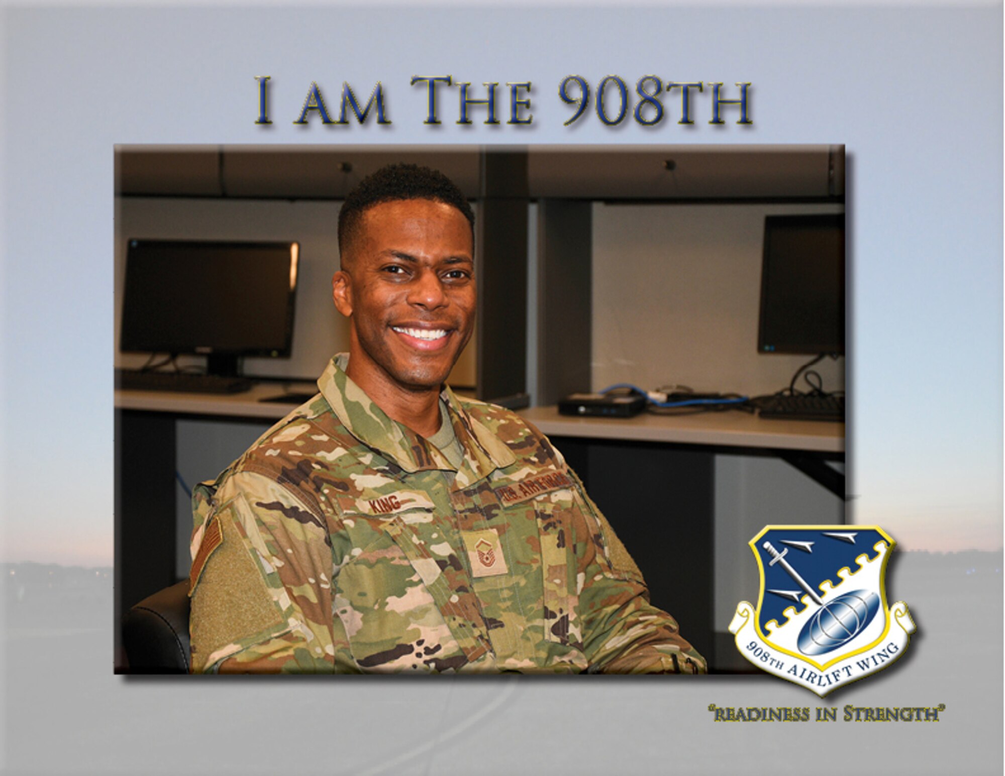 Master Sergeant Antonio King is a unit training manager (UTM) with the 908th Civil Engineering Squadron and has been in the position for two years.